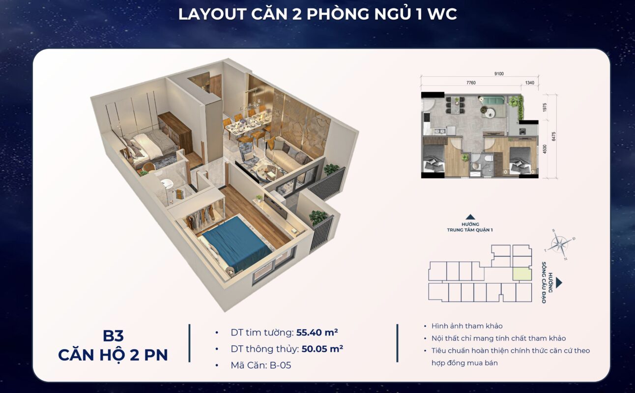 thiet ke layout 2pn 55m2 deluxe thap mika can ho khai hoan prime 1292x800 1