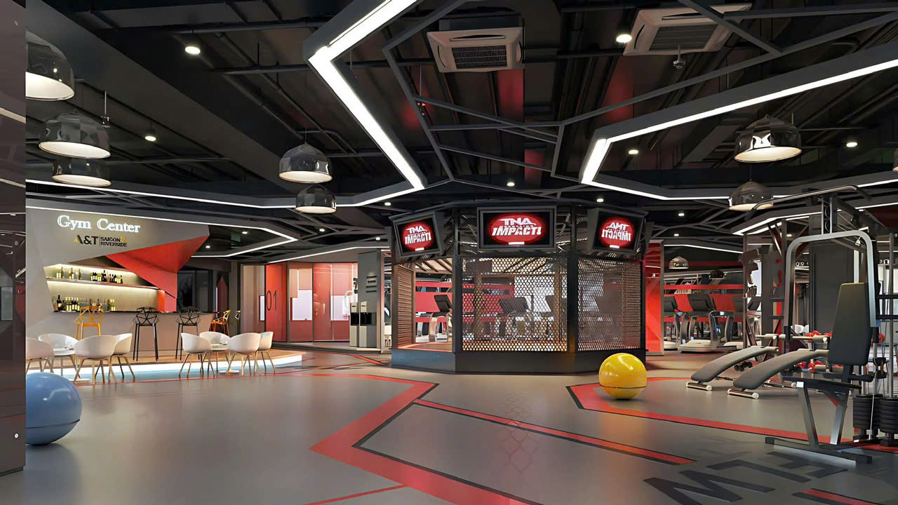 Phong gym tai at saigon riverside